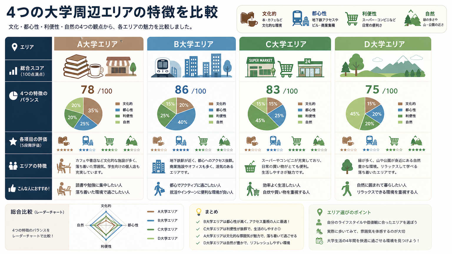 【大学別】京都のおすすめ周辺エリア比較